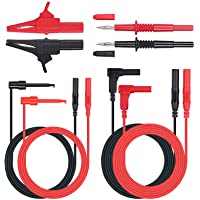 Proster Multímetro Puntas de Prueba 8-Piezas Electrónico Profesional Multímetro Cable de Prueba Kit de Accesorios…